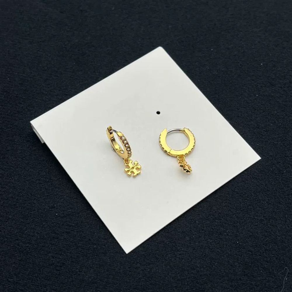 Tory Burch Small Rhinestone Earrings - Picture 4 of 6